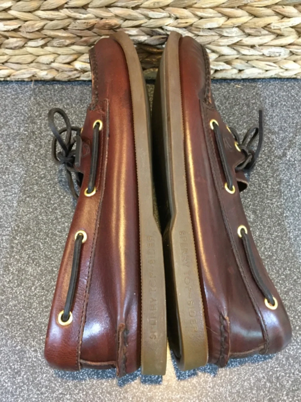 Sperry Brown Leather Boat Shoes